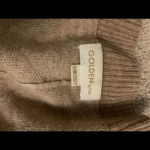 S/M Golden by TNA Roohan Sweater Poncho - Picture 4 of 7